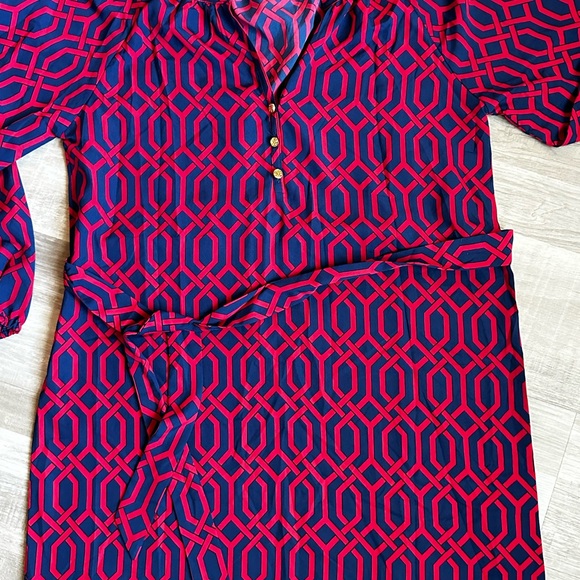 Fun Business Causal Dress with a Front Tie - Picture 2 of 5